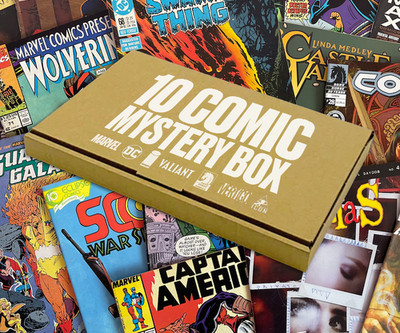 10 COMICS FOR £10 - FREE POSTAGE - MYSTERY BOX - Marvel, DC, Image, Indie.