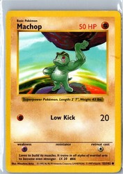 Machop 52/102 Base Set (Shadowless) Common
