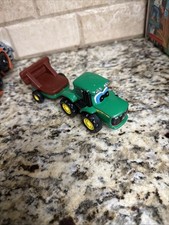 ERTL JOHN DEERE TRACTOR TRAILER AND DISK