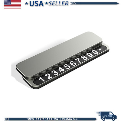 Temporary Parking Plate Hide Phone Number Card