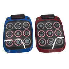 Virztex FlashPad Connect Touchscreen Handheld Game Set of 2 Red Blue Tested