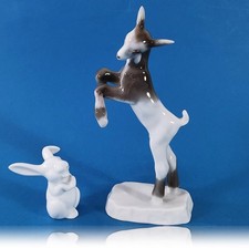 EINZIGARTIGE FIGUR Rosenthal 1927 „Springender Ziegenbock ” Entwurf: A. Kraus