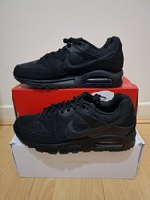 New Nike Air Max Command Triple Black Men's UK SIZE 10 EU 45