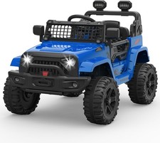 Kids Ride On Truck Car 12V Electric Vehicle With Remote Control LED Lights Music