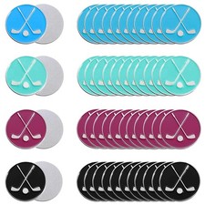 48 PCS Assorted Pattern Golf Ball Marker Hat Clip Divot Tool Gift For Men