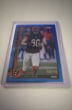 2025 Topps Chrome-#60 Andrei Iosivas, Blue Refractor SP 030/150 BRAND NEW TOPPS