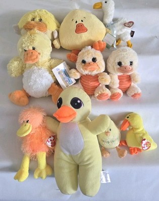  10 Plush Easter Chicks/ Ducklings,Ty,Fiesta,Walmart,Toys R Us,Animal  Alley,