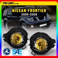 Pair of Bumper LED Fog Lamp Light For Nissan Pathfinder 05-12 Yellow Lens L+R