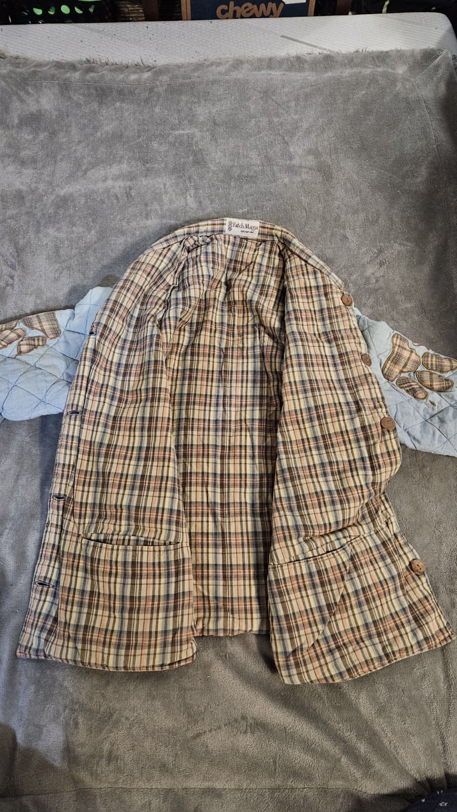 Vintage Patch Magic Quilted Jacket Wolf Full Moon… - image 7