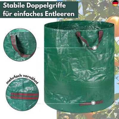 DIVID  Garden Bags with Carry Loops, Garden Sack 3 x 272 L Set, Leaf Bag, 