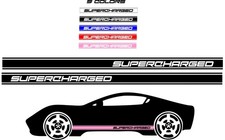 Free Shipping Set Of 2 Automotive Vinyl Supercharged Side Stripes 3.5 X 65 Free Shipping Set Of 2 Automotive Vinyl Supercharged Side Stripes 3.5 X 65