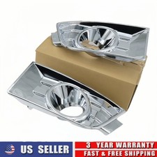 New Fog Light Bezel Trims Left Right Side Chrome For 2007-2010 Ford Edge New Fog Light Bezel Trims Left Right Side Chrome For 2007-2010 Ford Edge