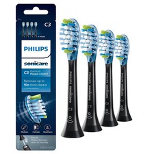 Philips Sonicare C3 HX9044 Ersatzb&uuml;rsten 4er Pack Schwarz Original Neu OVP