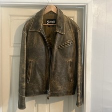 Schott Men's Leather Jacket Large  Vintage 2000’s ID 6875 HSA/WO4/LC04