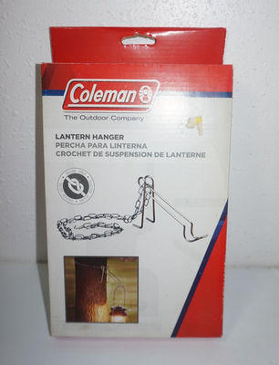 #ad Coleman Lantern Hanger with Chain Holds Most Bail Handled Lanterns $9.74