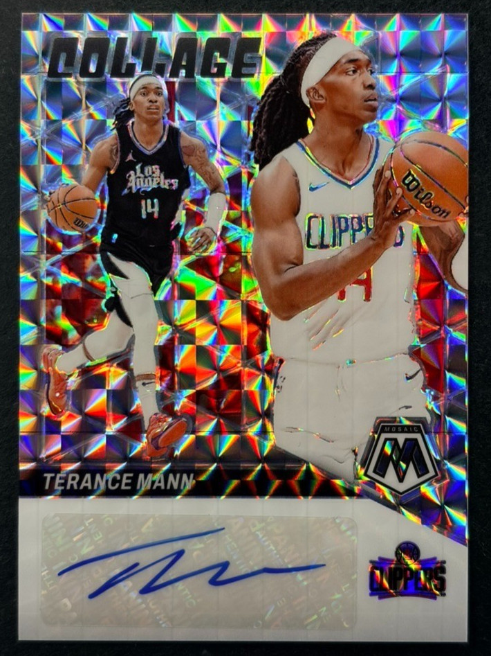 2023-24 Panini Mosaic - Terance Mann #CM-MAN Los Angeles Clippers - AUTO