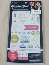 Jen Hadfield American Crafts #Sticker Book Adventure Travel Planner Scrapbook