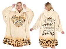 Wearable Blanket Hoodie for Mom Best Wife Ever Hoodie Blanket - Cozy For Wife