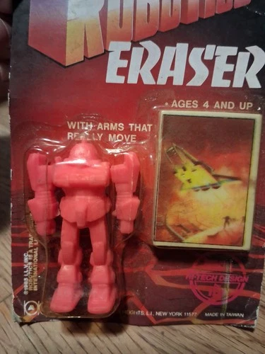 Rare Vintage Transformers Robot Pencil Topper Eraser Mini Figure Lot 1985 80s