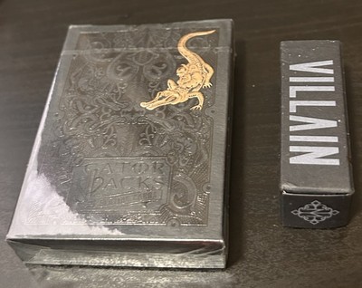 Rose Gold Black Gatorbacks Playing Card Deck By Blaine