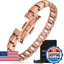 MagnetRX Magnetic Copper Bracelets Women - EllipseMAX 5X Strength 5,000 Gauss
