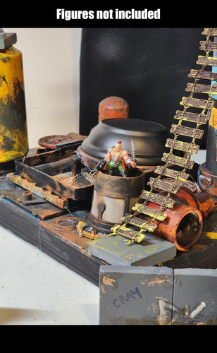 New Jack City Section Diorama, 12"x9" TTRPG No Reserve! - Picture 5 of 6