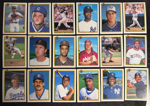 Lot of 25: Bowman MLB Baseball Cards (1989) - Used/Handled (See desc.)