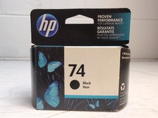 HP 74 Original Ink Cartridge Black DeskJet OfficeJet Exp 07/2016 - New Sealed