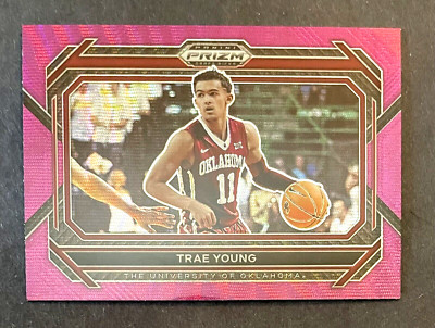 Trae Young PURPLE WAVE VARIATION #54 2023 Prizm Draft Picks Oklahoma Hawks