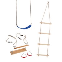 Wickey Schaukel ZubehöR Set Mit Schaukelsitz, TurngeräTen Und Strickleiter