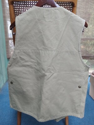 Filson tin cloth cruiser vest size 42. | eBay