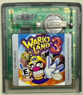 Wario Land 3 Game Boy Color Nintendo Authentic Tested Good Saves Battery - Bild 1 von 3