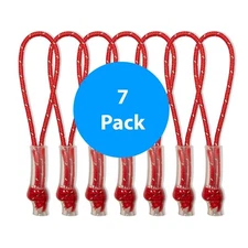 Red Elite Zipper Pulls (Set of 7) replacement for Nike Bag - Paracord Dredz