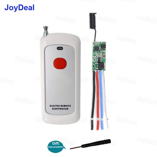 Fern Funk Fernbedienung Sender Mini Relais 1CH Fernschalter - Bild 1 von 15