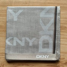 HANDKERCHIEF ART BROWN ALPHABET PLAIN MEN'S POCKET SQUARE COTTON 18" D0595