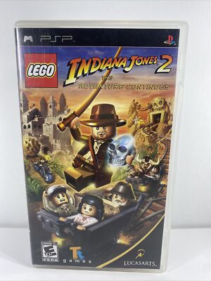 LEGO Indiana Jones 2 The Adventure Continues (PSP, 2009) Complete