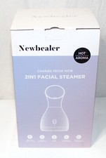Newbealer 2in1 Facial Steamer, Hot Mist Facial Aromatherapy Humidifier Atomizer