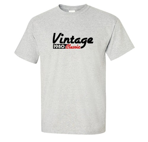 Custom Vintage Birthday T-Shirt | Customize With Birthday Year - Picture 2 of 7