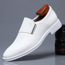 Casual British Mens Lace Up Formal Pointed Toe Slip On Flats Buniness Shoes