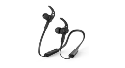 Hama Connect Neck In-Ear Bluetooth Kopfhörer kabellos (Schwarz), 00184022