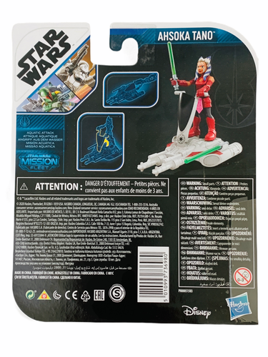 Figura y vehículo Hasbro de 2,5" de la flota de misión Star Wars Ahsoka Tano ataque acuático - Imagen 2 de 3