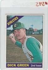1966 TOPPS #545 DICK GREEN ATHLETICS TOPPS VAULT BLANK BACK PROOF ERROR RARE