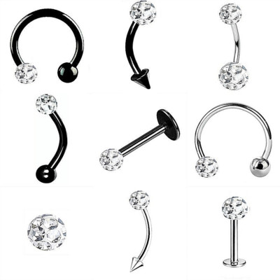 FERIDO LIPPENPIERCING LABRET MONROE MADONNA KUGEL TRAGUS PIERCING BAUCHNABEL