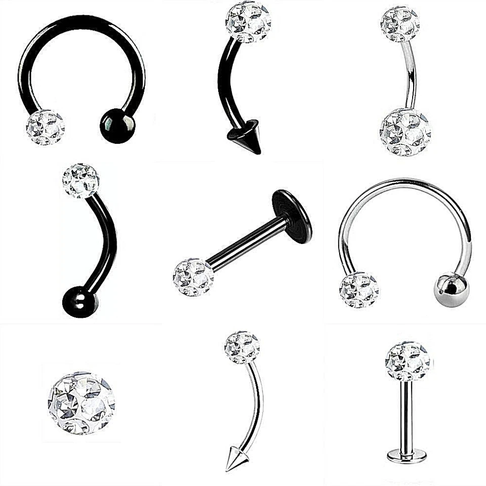 FERIDO LIPPENPIERCING LABRET MONROE MADONNA KUGEL TRAGUS PIERCING BAUCHNABEL - Bild 1 von 1