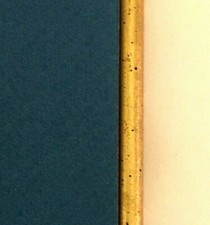 Custom cut 1/8" show Round Top Gold Wood Fillet Textured for Mat Picture Frame