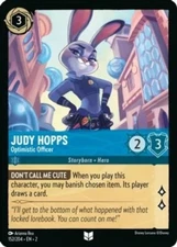 1x Lorcana Judy Hopps - Optimistic Officer - 152/204 - Uncommon - Cold Foil, Nea