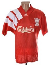 LIVERPOOL ENGLAND 1992/1993 HOME FOOTBALL SHIRT ADIDAS SIZE M(40/42) ADULT