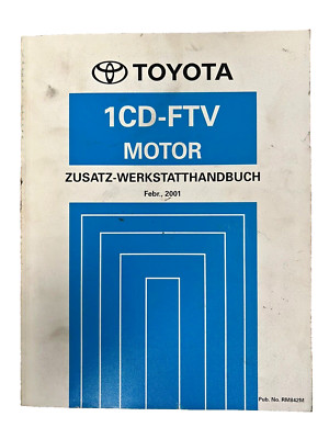 Toyota Motoren 1CD-FTV Werkstatthandbuch RM842M Previa Tarago CLR30