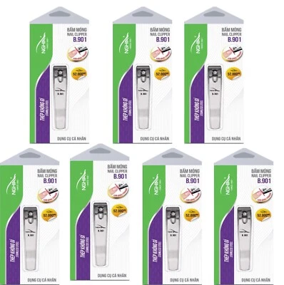 Nghia Stainless Steel Nail Clipper - Straight B901 (Pack of 7)