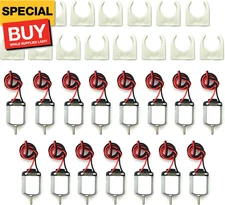 15 Pcs Rectangular DC Motor Mini Electric Motor 1.5-3V 24000RPM with 9.8" Lead W